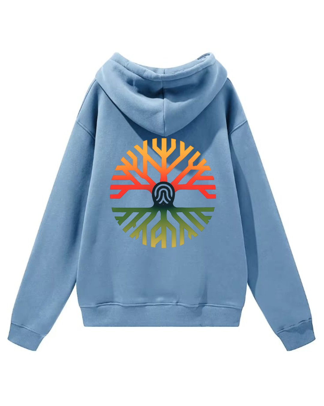 Sudadera con capucha BLUE bordada