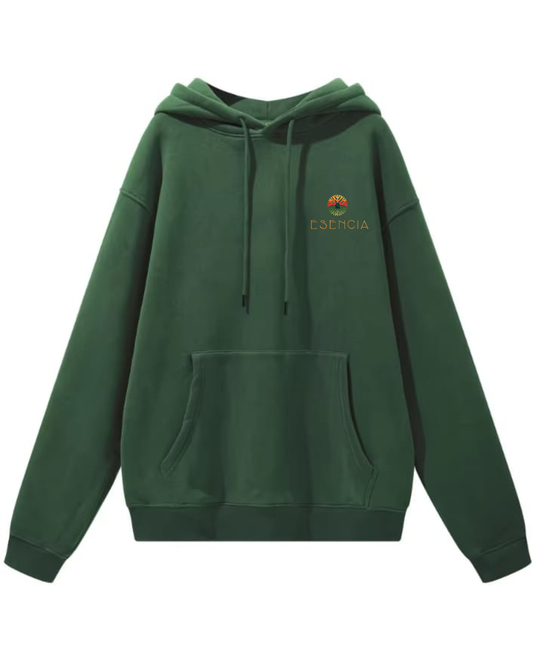 Sudadera con capucha FOREST GREEN bordada