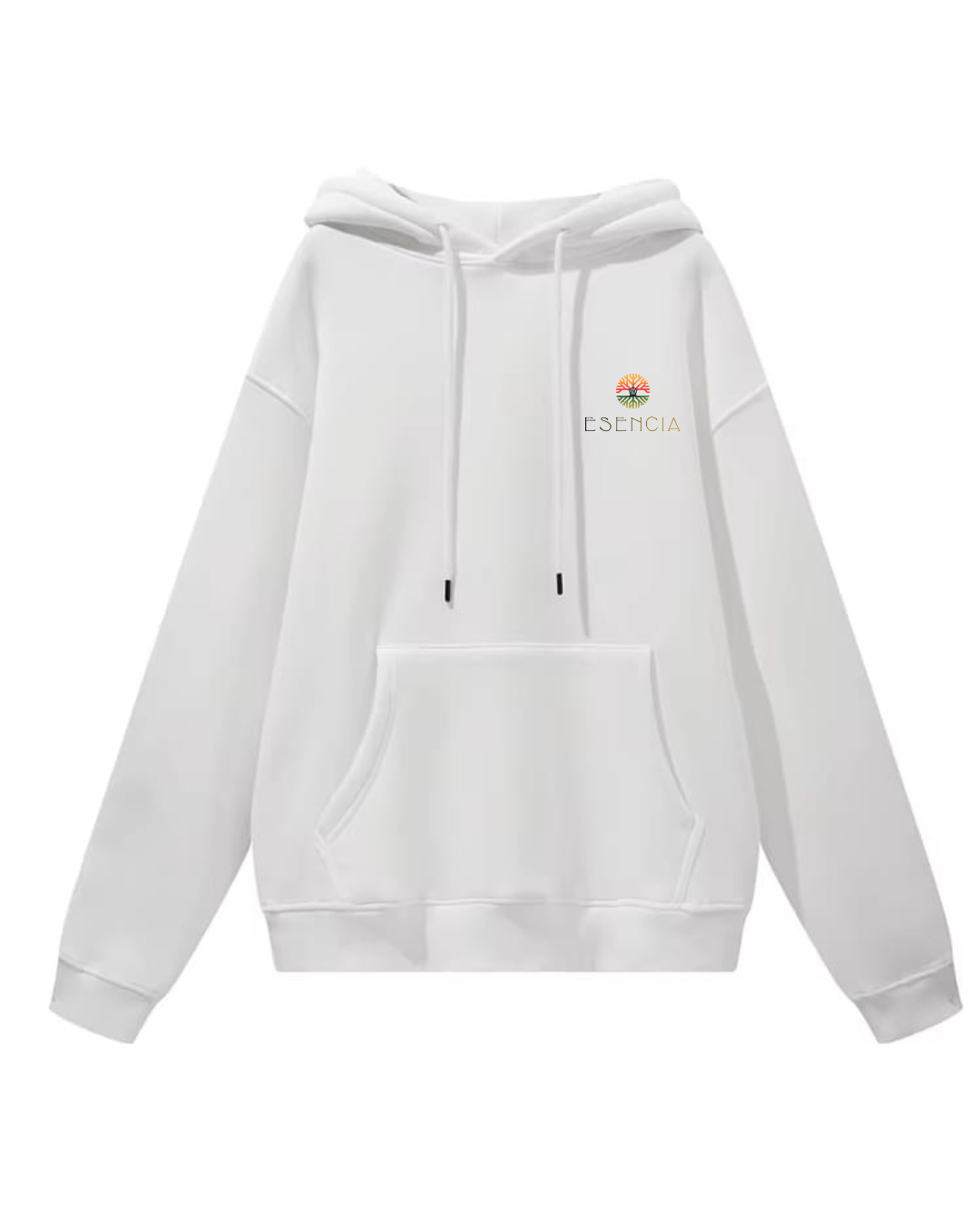 Sudadera con capucha WHITE bordada