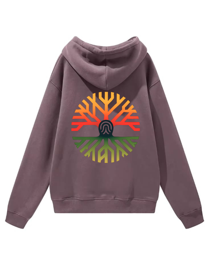 Sudadera con capucha ASH PURPLE bordada