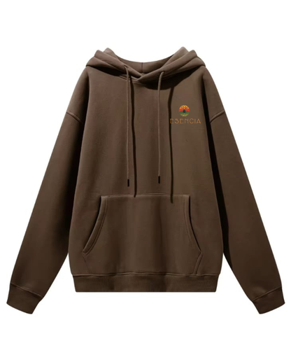 Sudadera con capucha BROWN bordada