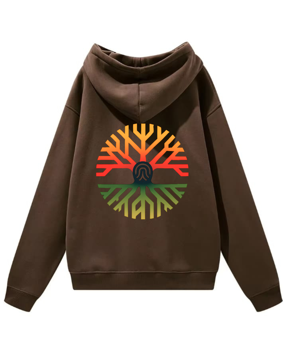 Sudadera con capucha BROWN bordada