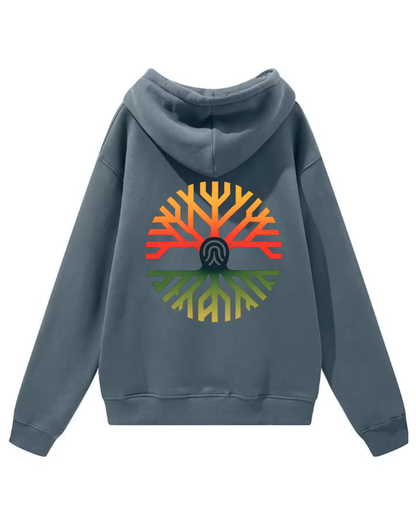 Sudadera con capucha DARK GREY bordada