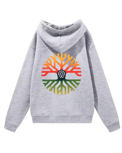 Sudadera con capucha GREY bordada